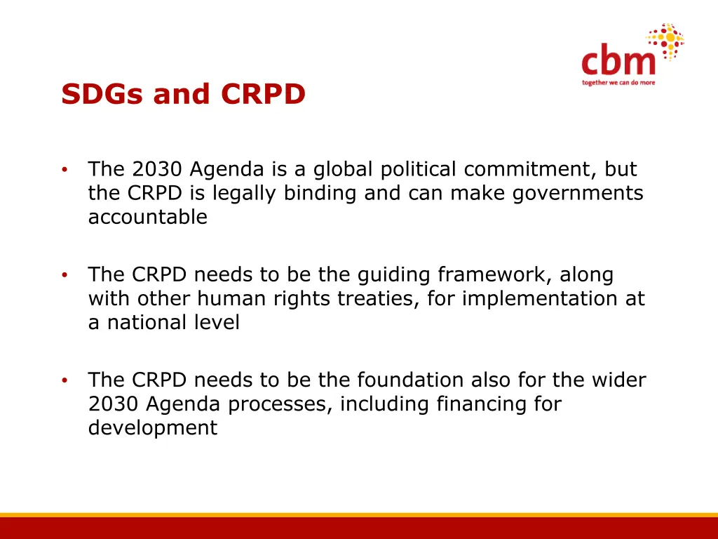 sdgs and crpd