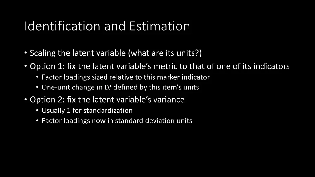 identification and estimation 1