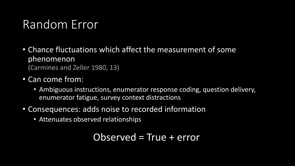random error