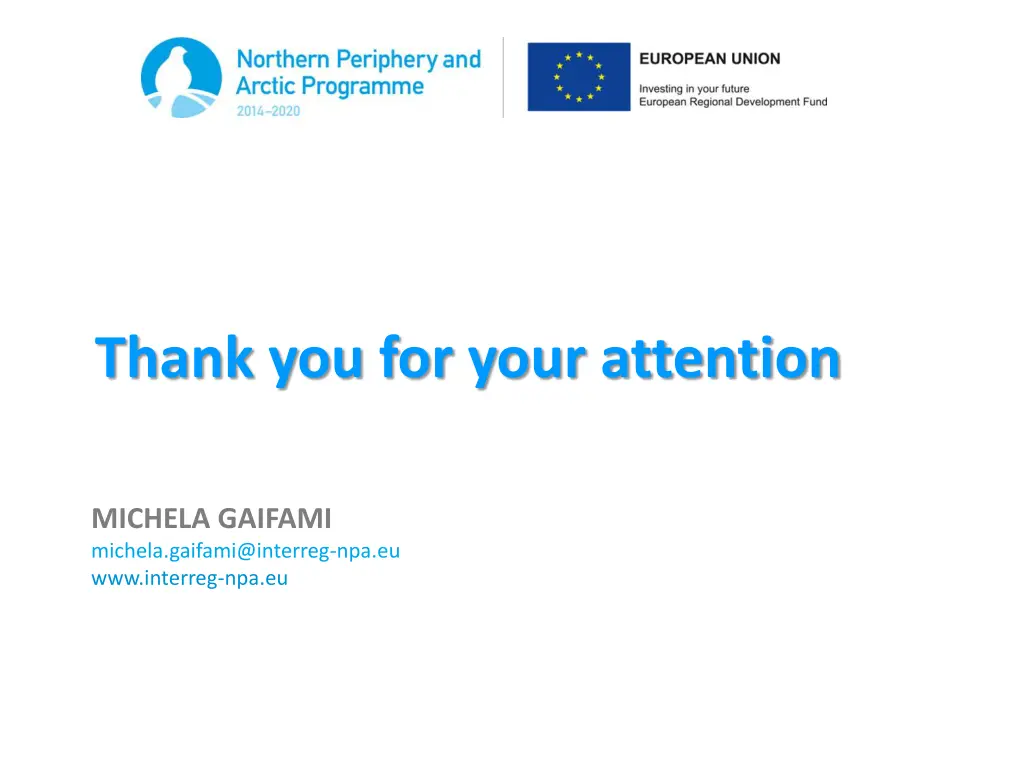 thank you for your attention