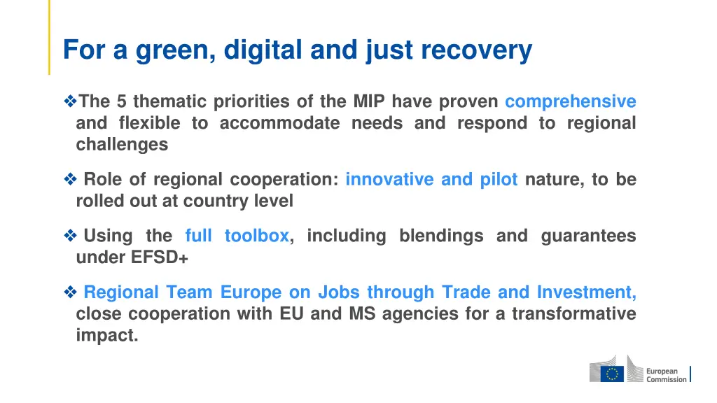 for a green digital and just recovery