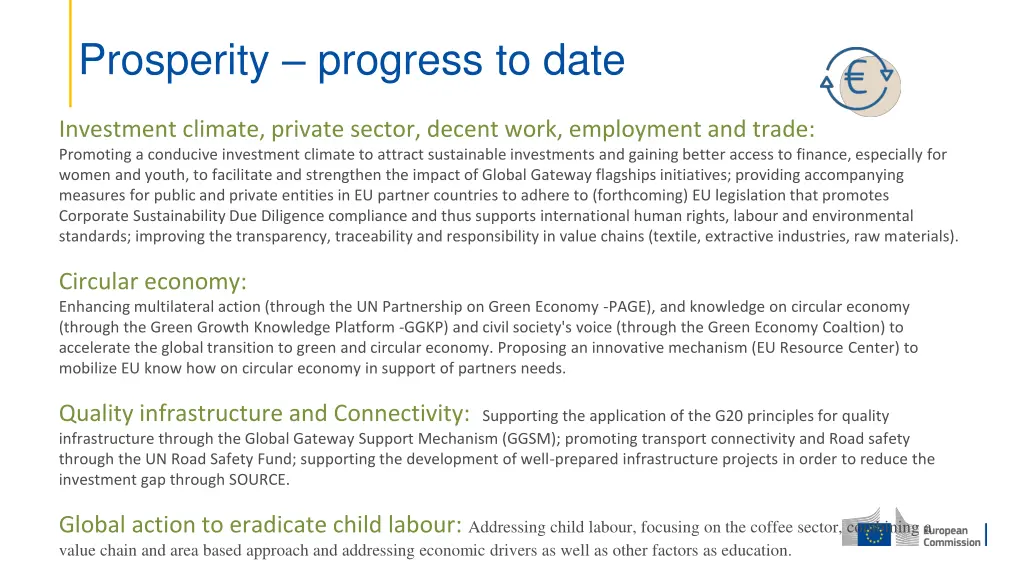 prosperity progress to date