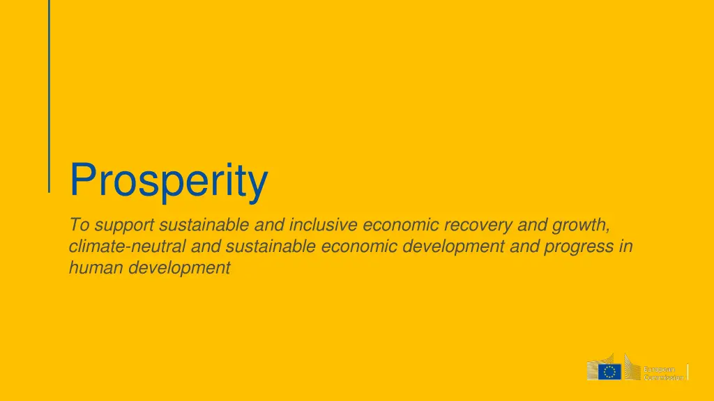 prosperity to support sustainable and inclusive