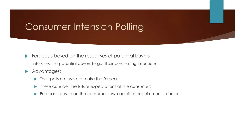 consumer intension polling