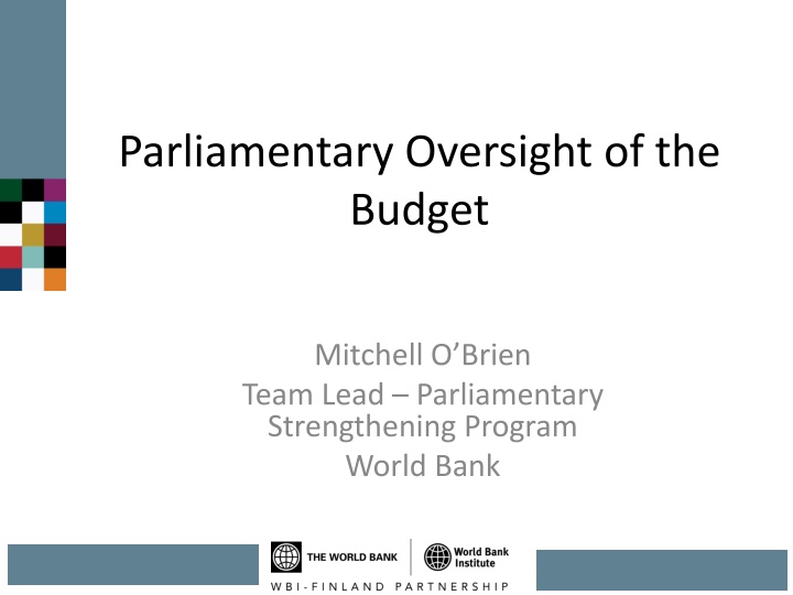 parliamentary oversight of the budget