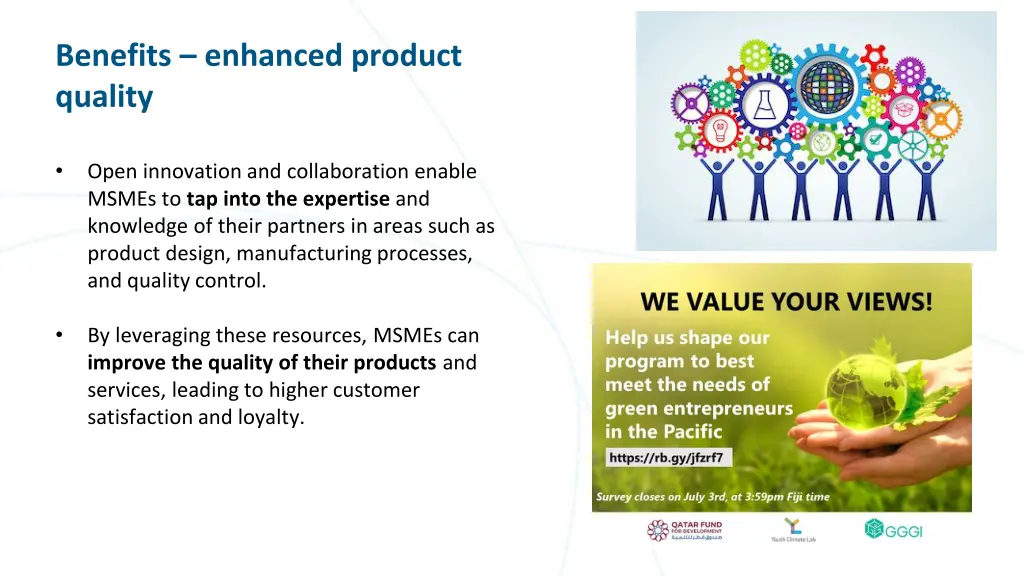 benefits enhanced product quality