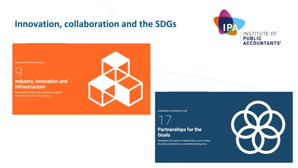 innovation collaboration and the sdgs