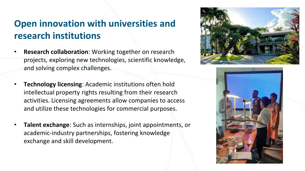 open innovation with universities and research