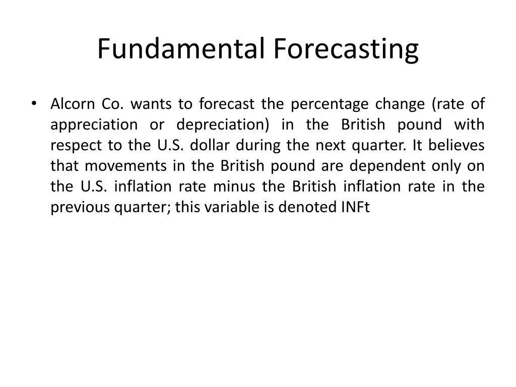 fundamental forecasting 4