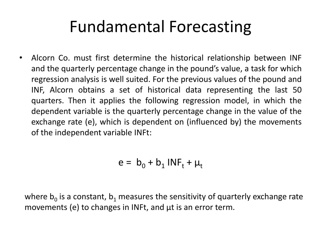fundamental forecasting 5