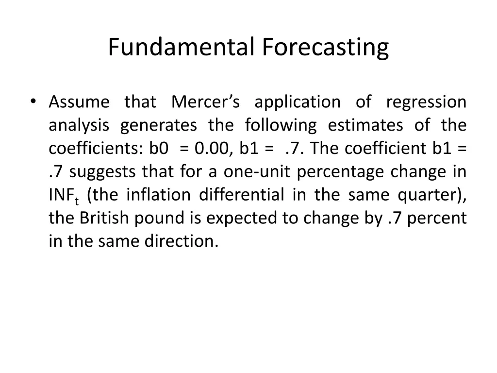 fundamental forecasting 6