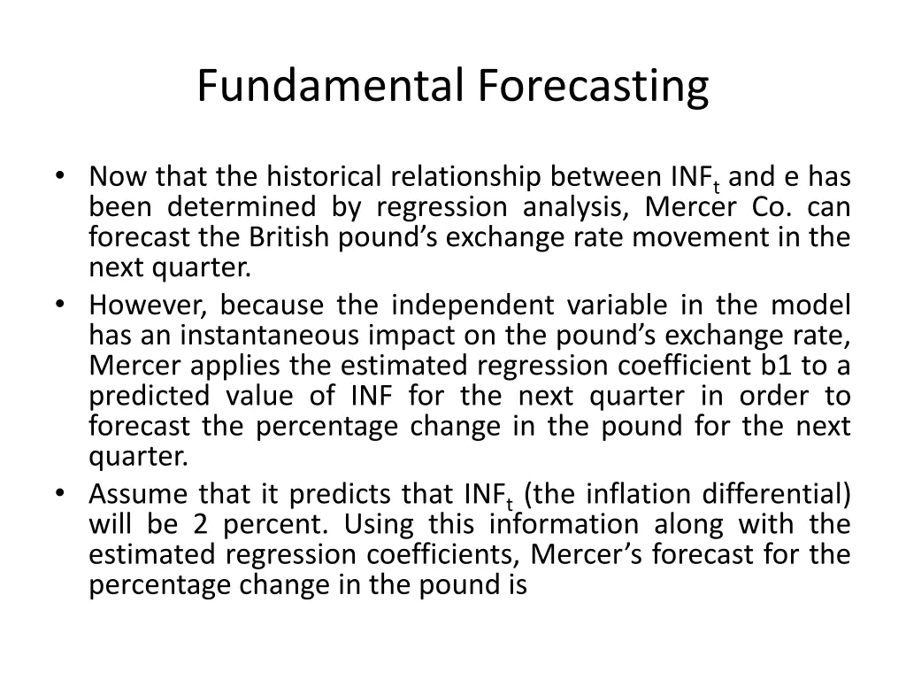 fundamental forecasting 7