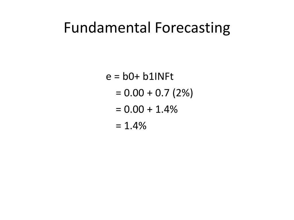 fundamental forecasting 8