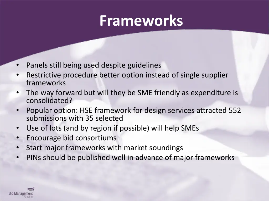 frameworks