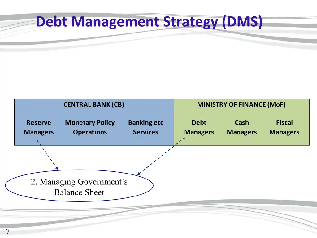 debt management strategy dms