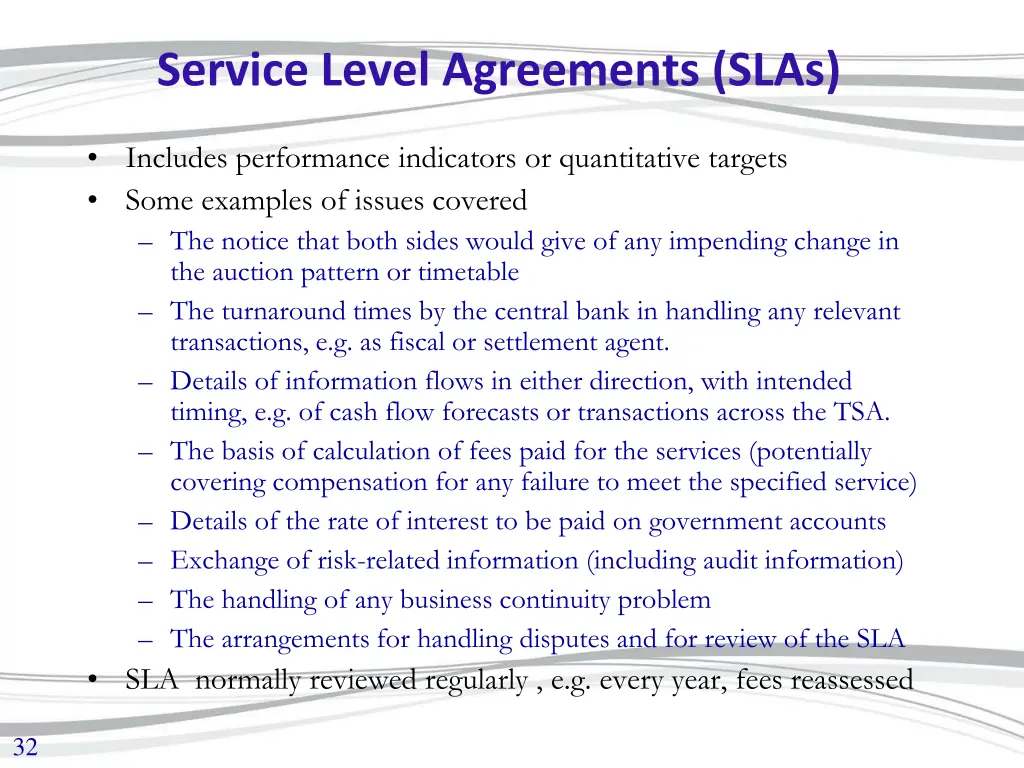 service level agreements slas