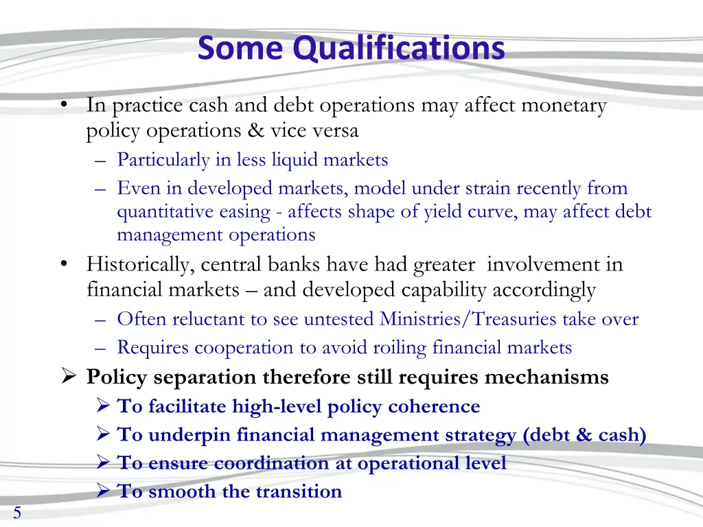 some qualifications