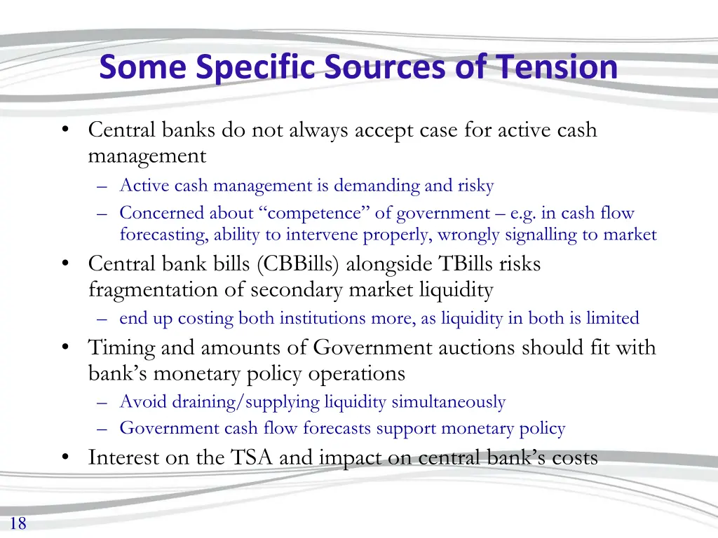 some specific sources of tension