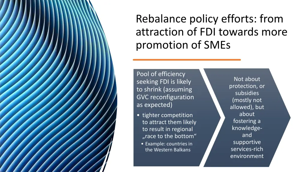 rebalance policy efforts from attraction
