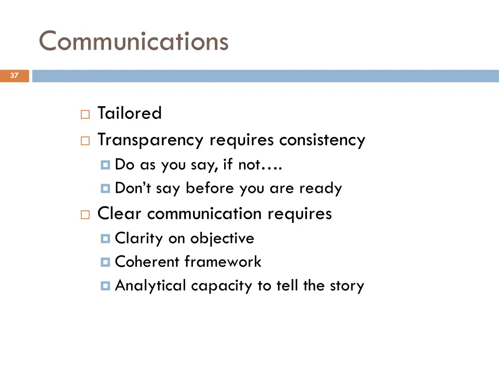 communications