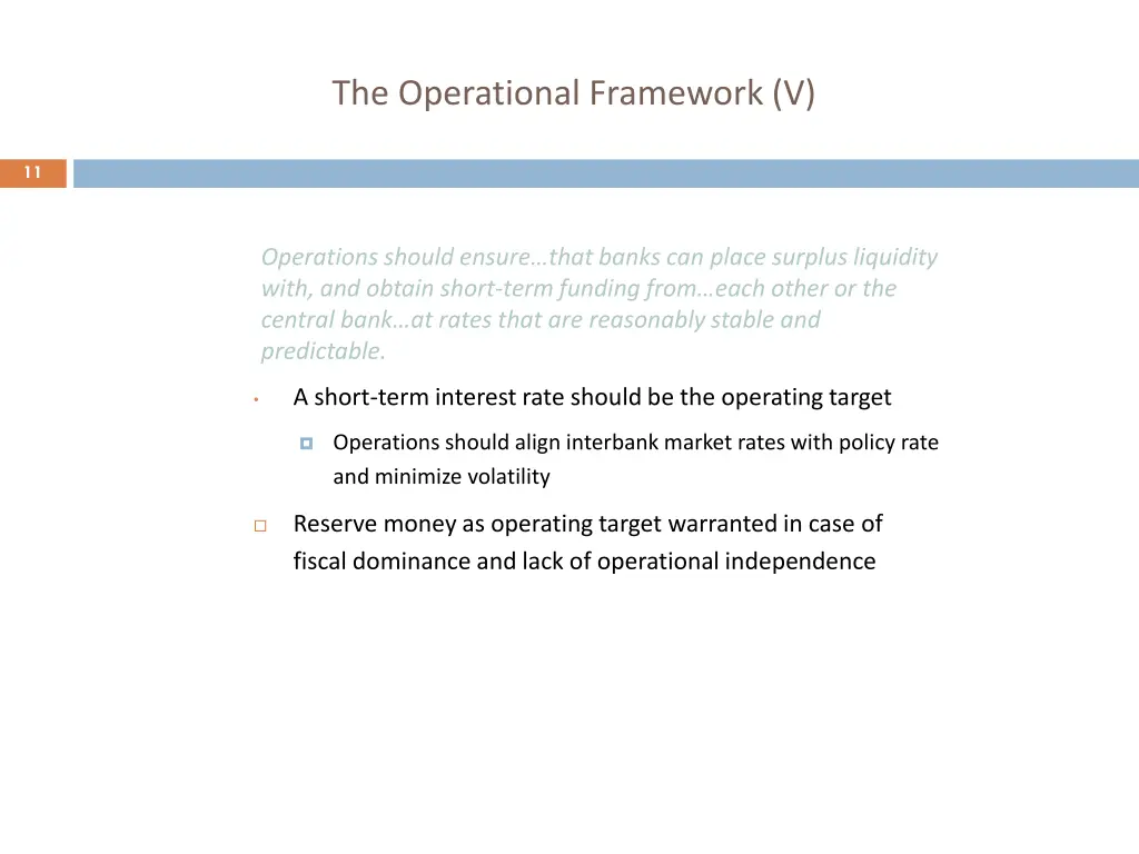 the operational framework v