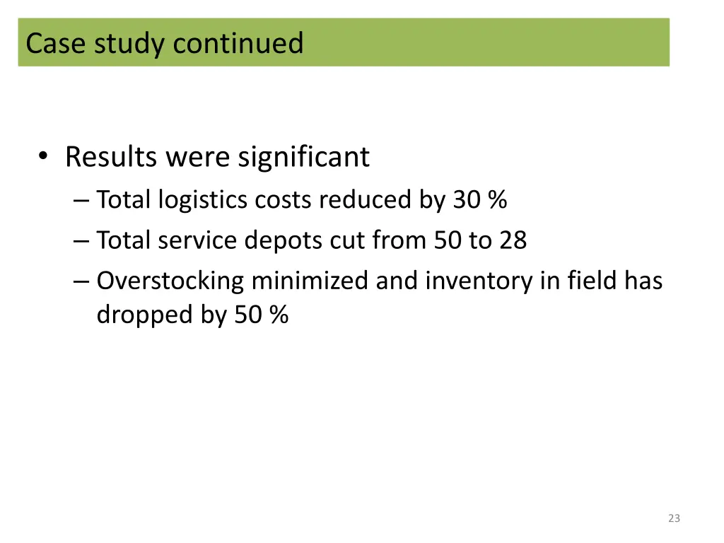case study continued 1