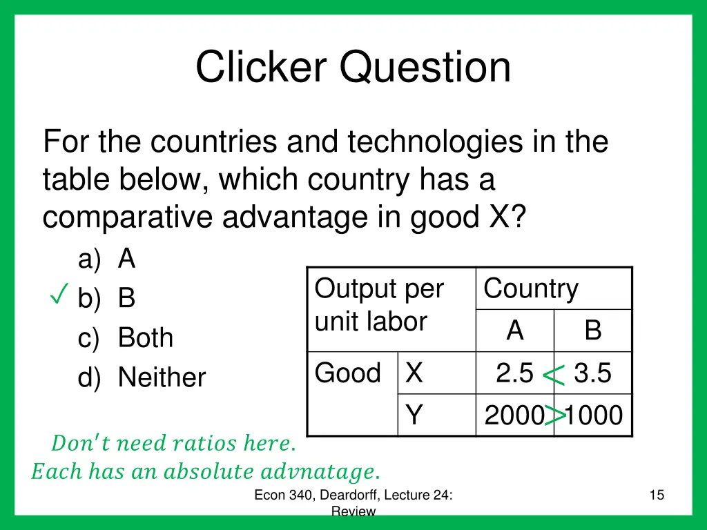 clicker question 6