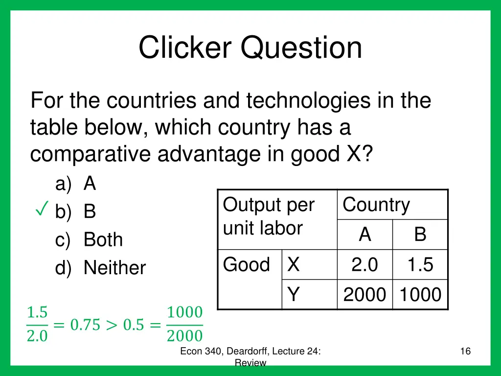 clicker question 7