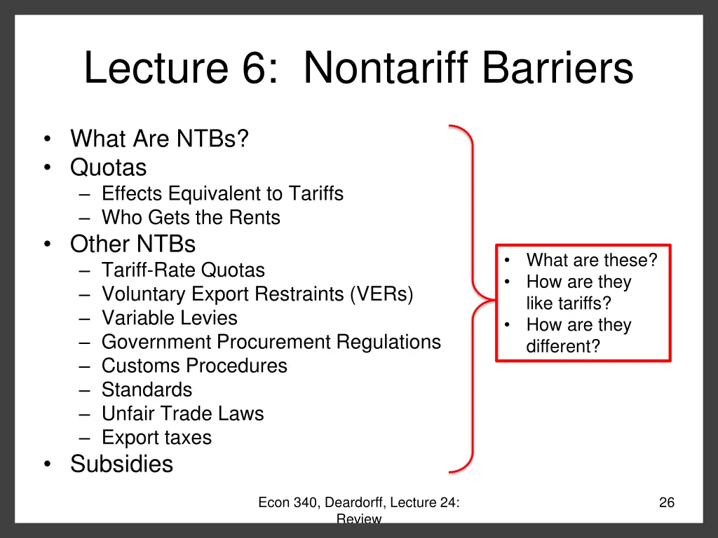 lecture 6 nontariff barriers