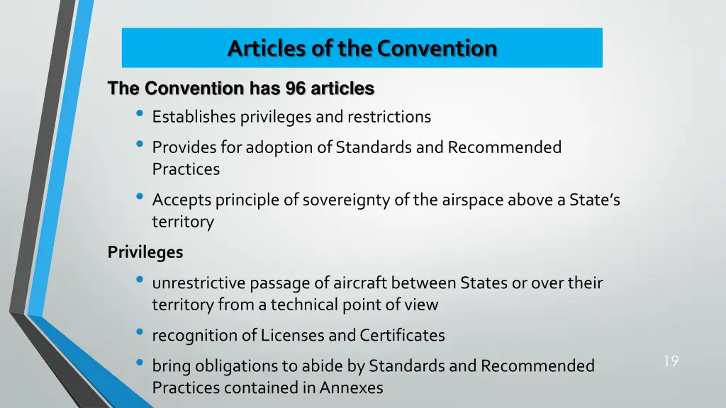 articles of the convention