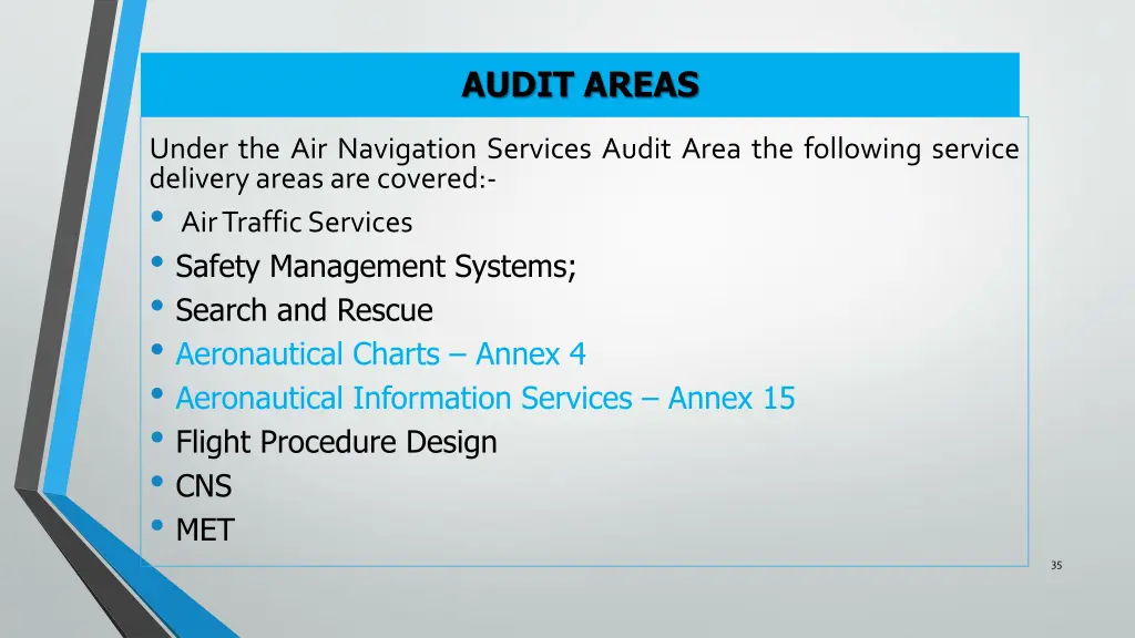 audit areas 1