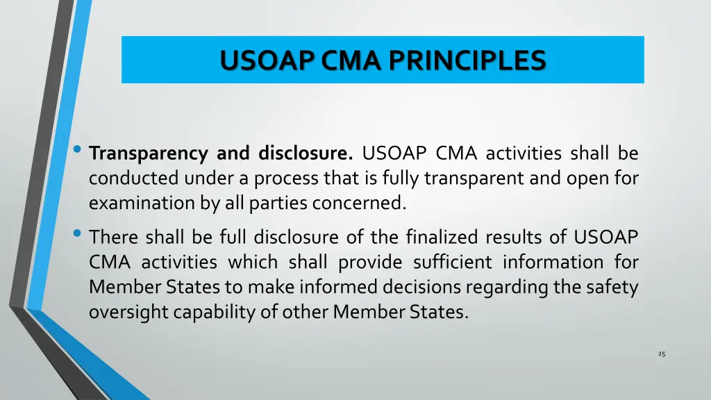 usoap cma principles 1