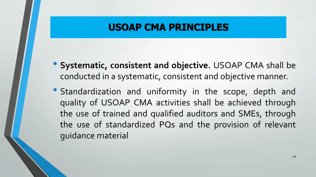 usoap cma principles 5