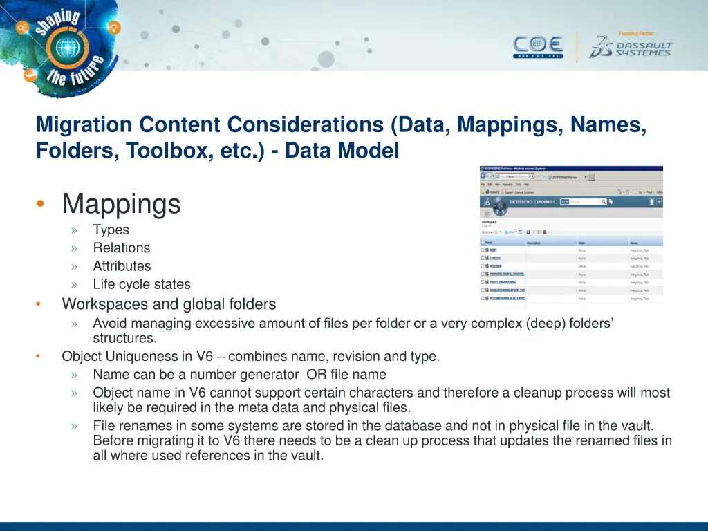 migration content considerations data mappings