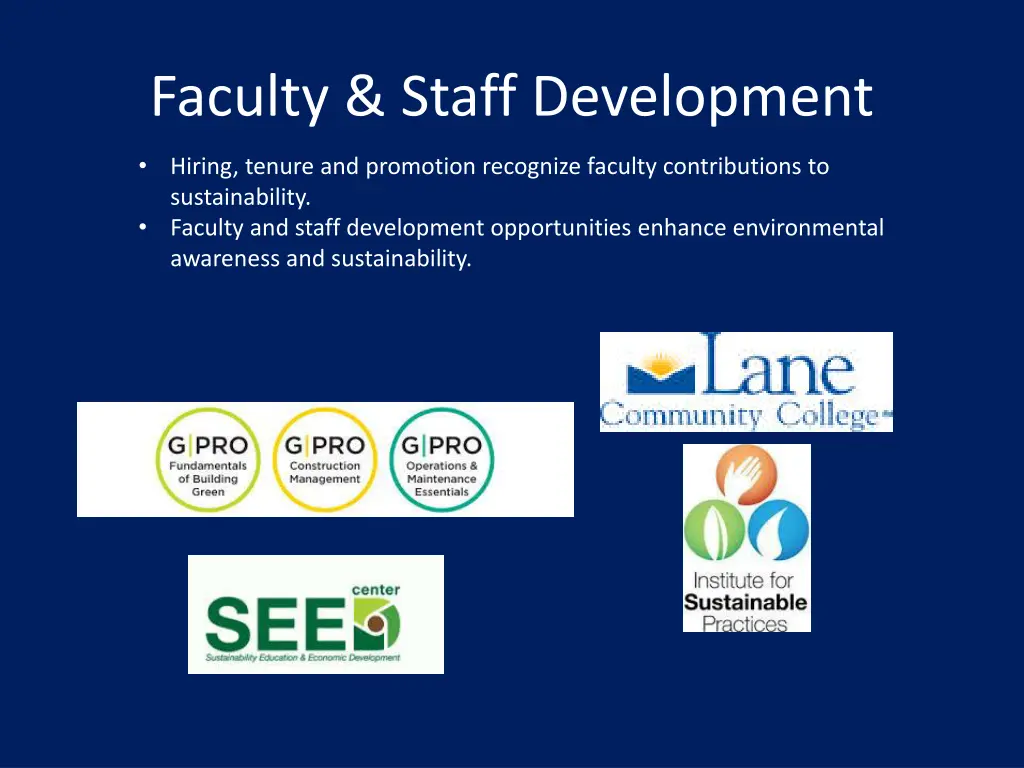 faculty staff development