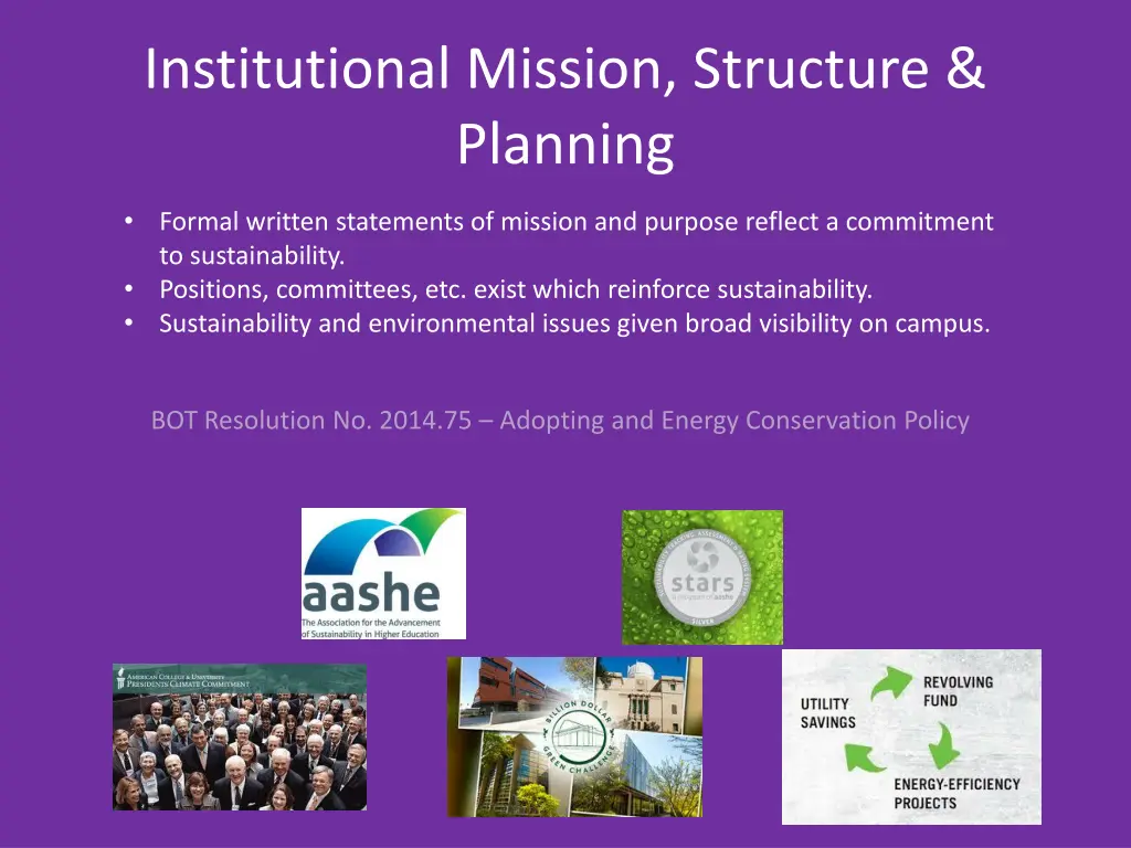 institutional mission structure planning