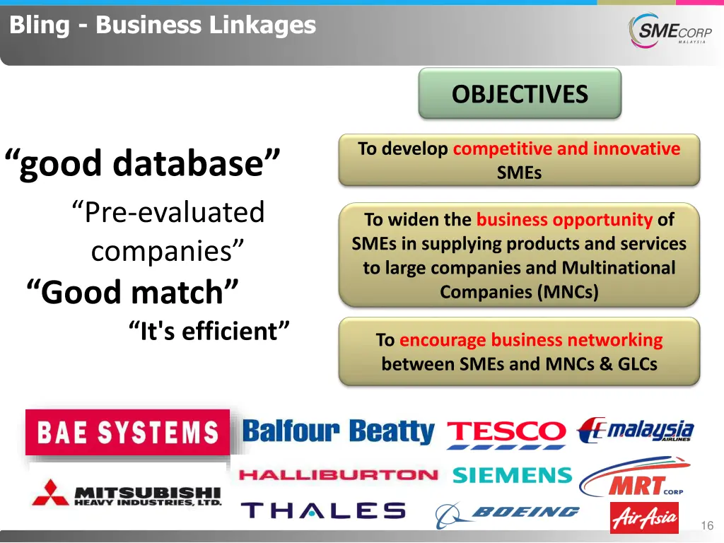 bling business linkages