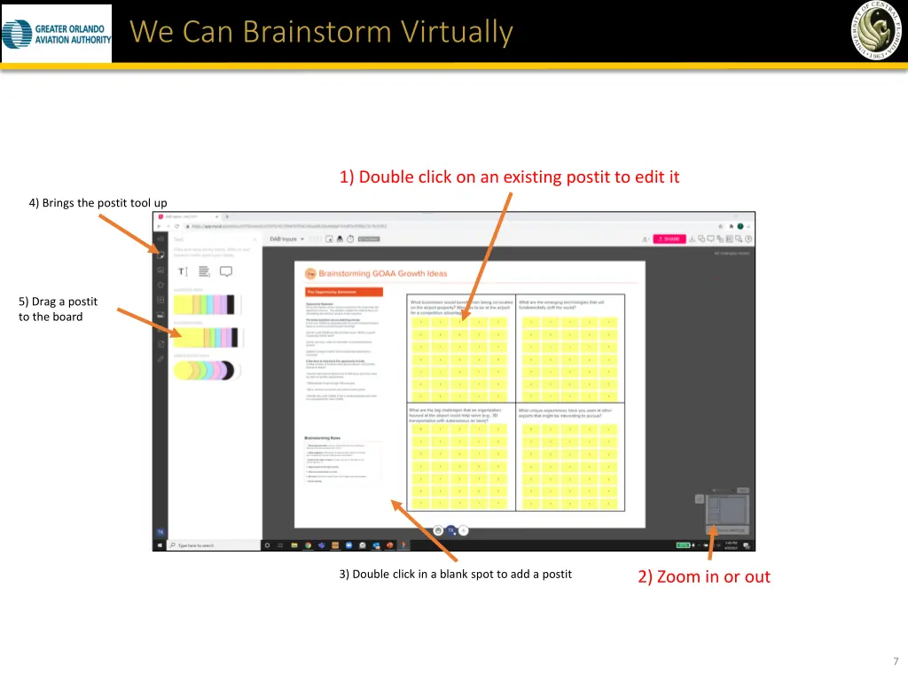 we can brainstorm virtually