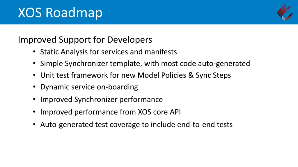 xos roadmap