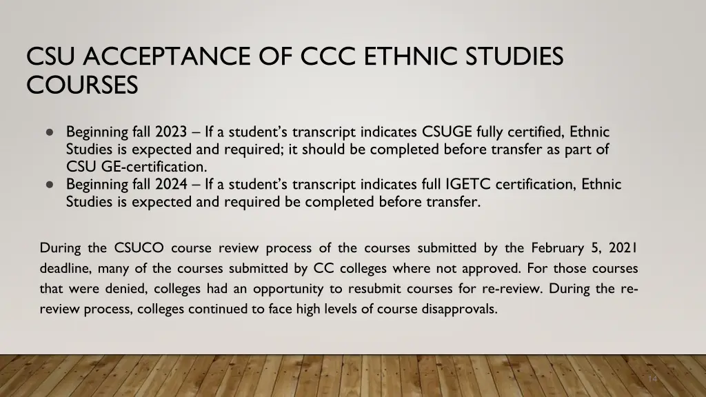 csu acceptance of ccc ethnic studies courses 1