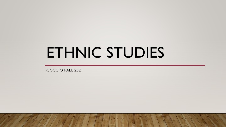 ethnic studies