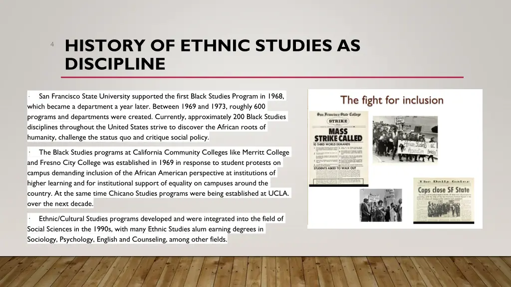 history of ethnic studies as discipline