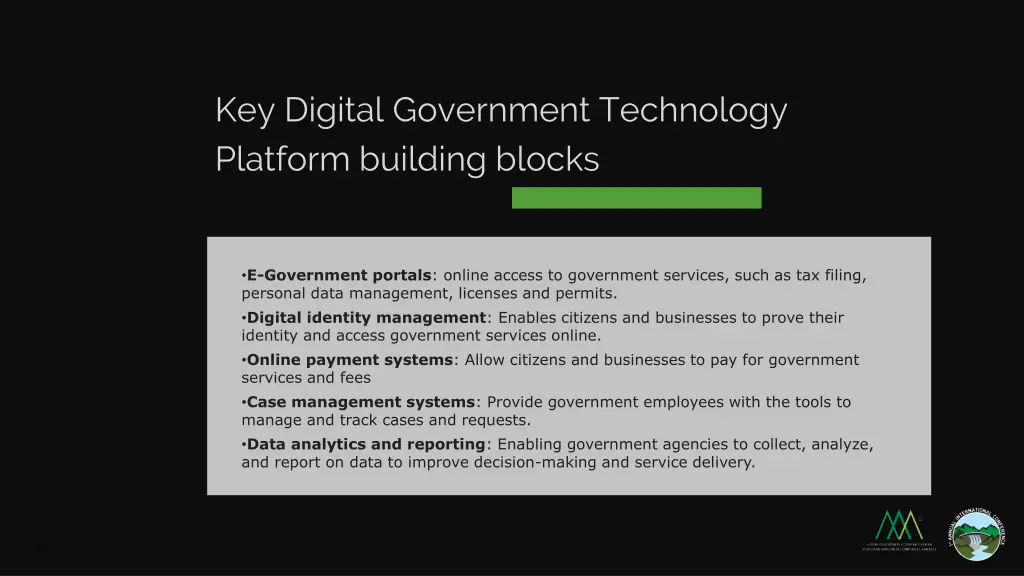 key digital government technology platform