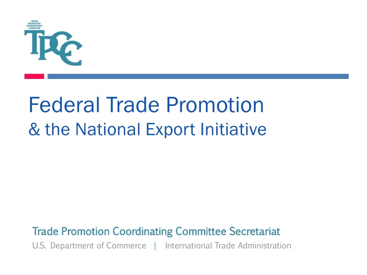 federal trade promotion the national export