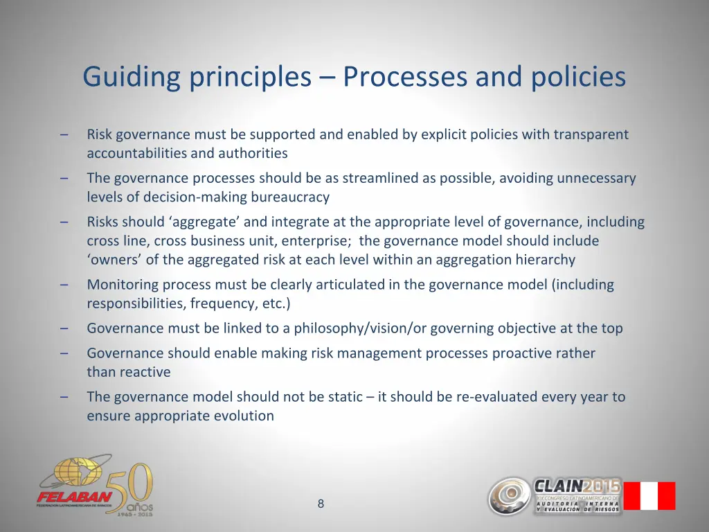 guiding principles processes and policies