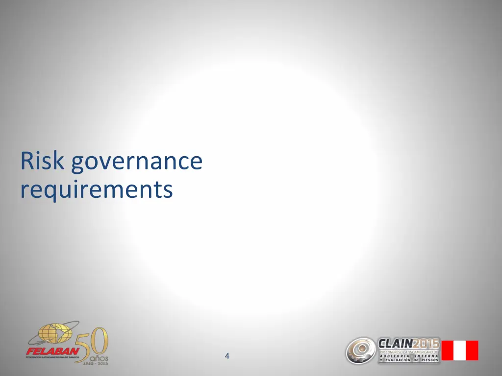 risk governance requirements