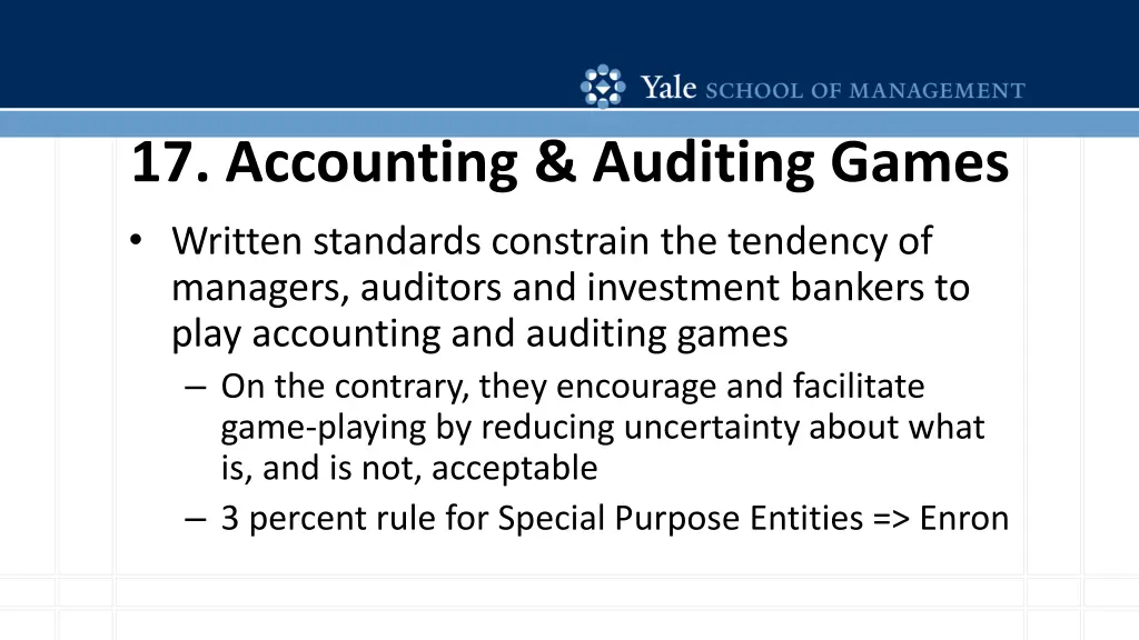 17 accounting auditing games written standards
