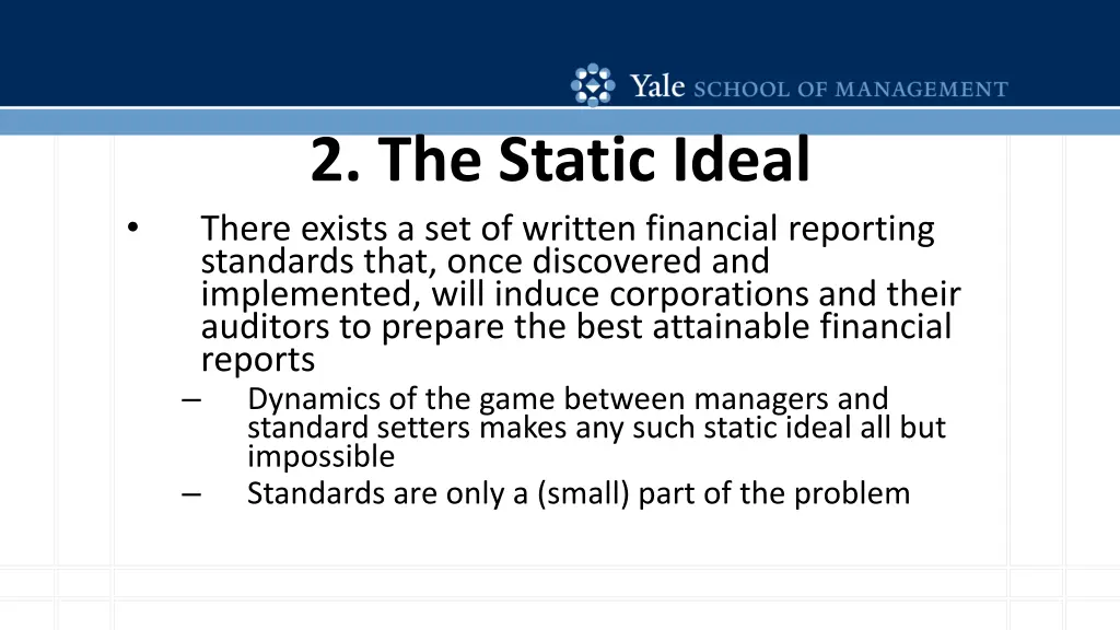 2 the static ideal there exists a set of written