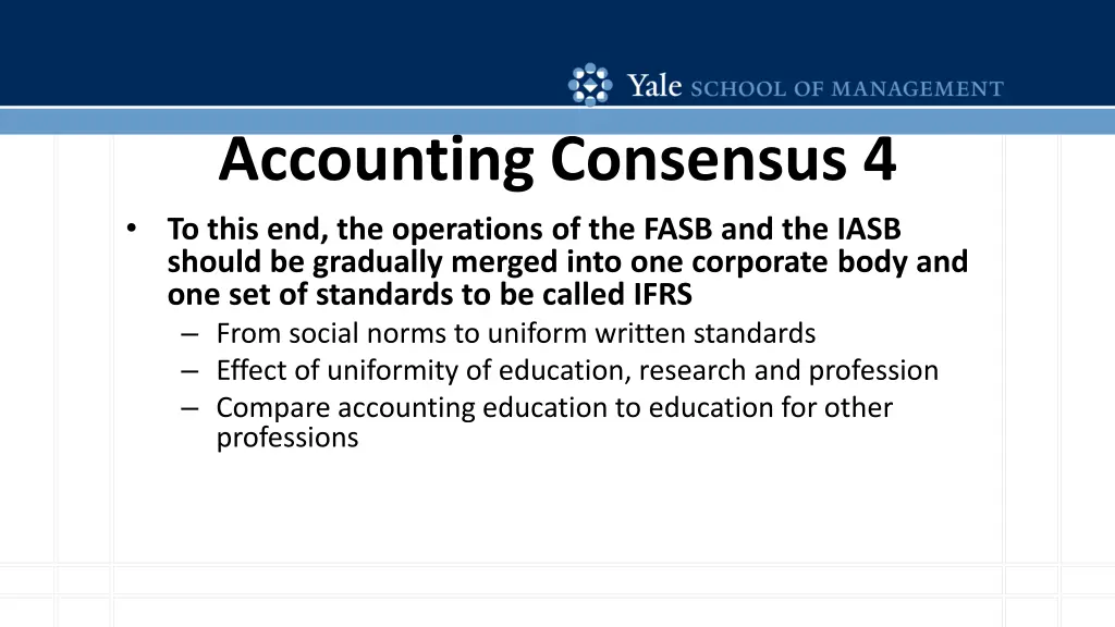 accounting consensus 4 to this end the operations