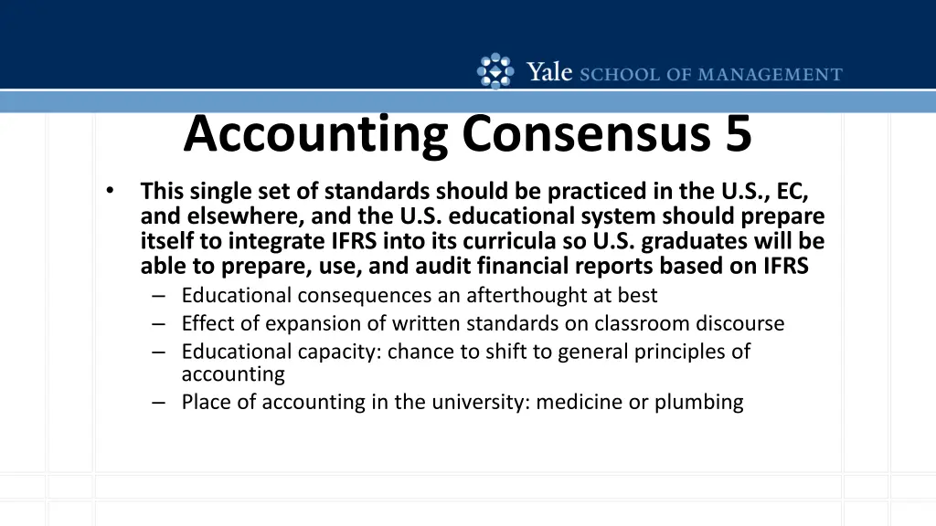 accounting consensus 5